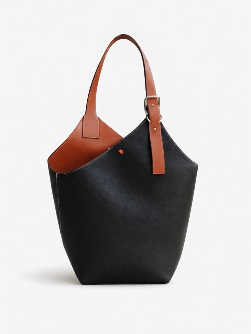 MBDM CHOLET TWO-TONE MEDIUM TOTE - CLASSIC BLACK